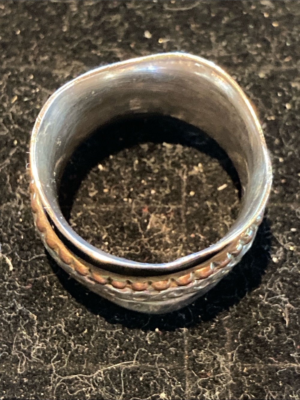 Silver spinner meditation ring - Picture 3 of 3